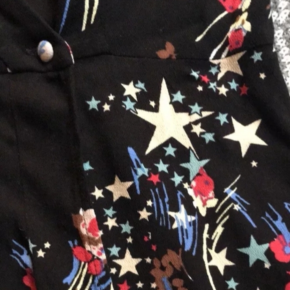 🆕 Free People Sleeveless Black Tunic Top with Floral Print. NWT - Picture 9 of 11